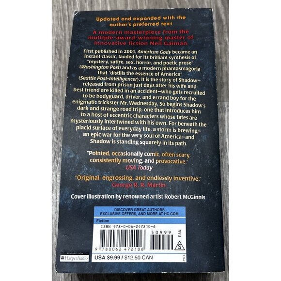 American Gods The Bestselling Underground Novel By Neil Gaiman Paperback - Picture 5 of 6